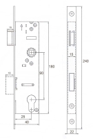 ČSN 90/25/40 vložkový