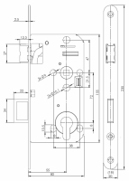 DIN 72/55/80 protipožiarny - vložkový