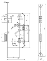 DIN 72/55/80 toaletný