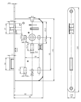 ČSN 90/50/80 kľúčikový
